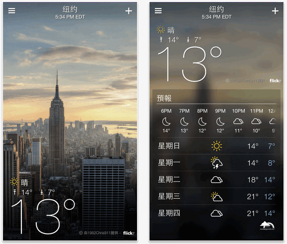 iOS 軟體《Yahoo! 氣象》完善的氣象資訊、簡潔又好看的操作介面