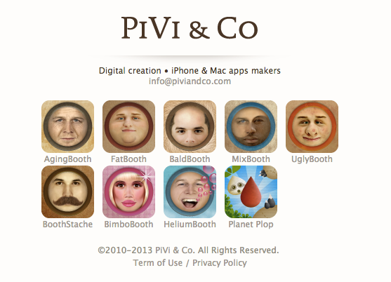 變胖、變老、變禿、變醜、變奇怪，Pivi &amp; Co 開發各種 APP 任你亂玩，大家想要惡搞誰呢？