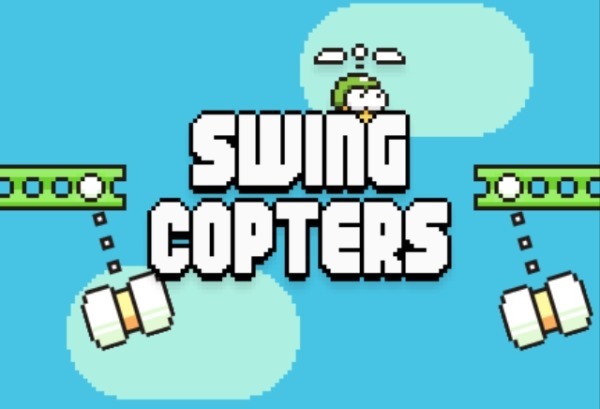 iOS/Android 遊戲《Swing Copters》讓人哭笑不得 FlappyBird 作者新作