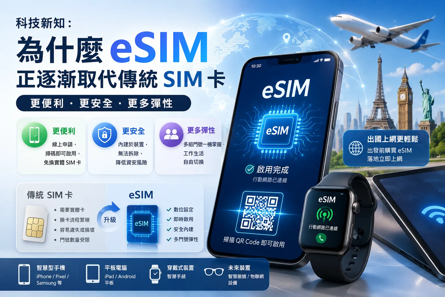 科技新知：為什麼 eSIM 正逐漸取代傳統 SIM 卡