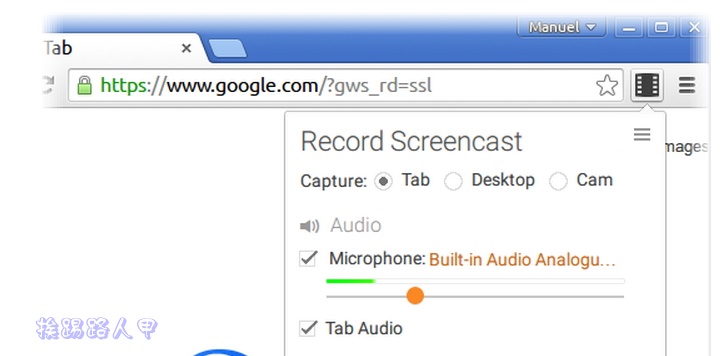 你知道 Chrome 瀏覽器掛上 Screencastify 套件也能畫面錄影嗎? 你知道 Chrome 瀏覽器掛上 Screencastify 套件也能畫面錄影嗎?