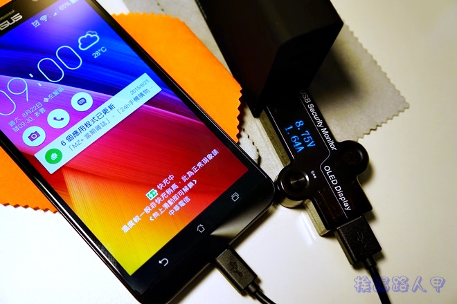 可偵測 QC 2.0 的「AnJie xp」USB電壓電流檢測器