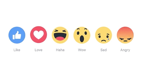 臉書新的按讚機制來了，新增 5 款不同心情的表情符號可供選擇