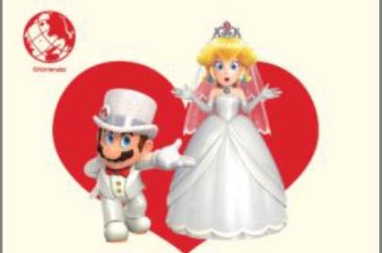 日本雜誌特仕版，馬力歐與碧姬款式的結婚證書！