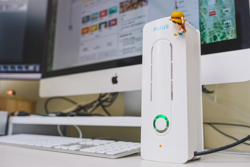 PURUS air 智慧空氣清淨機靜音版開箱，免耗材、體積小，在辦公室也要好空氣！