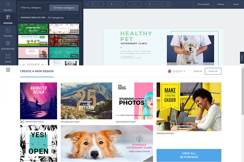 Crello - 功能強大的廣告設計工具，12,000 個模板、豐富樣式快速完成你的海報