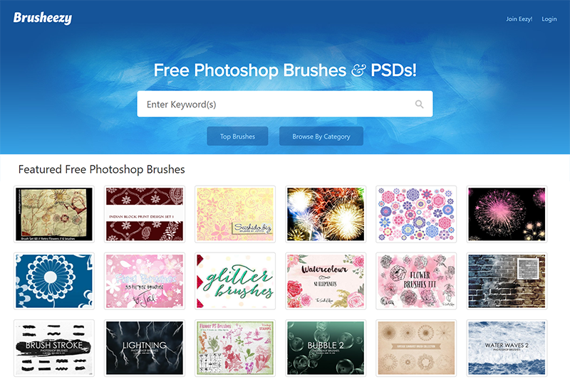 Brusheezy - 上千種 Photoshop 筆刷、圖樣、紋理免費下載，含筆刷匯入教學