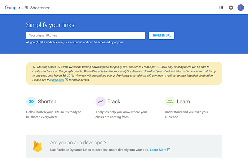 Google 縮網址功能即將停止服務，但別擔心，建立過的短網址永遠有效