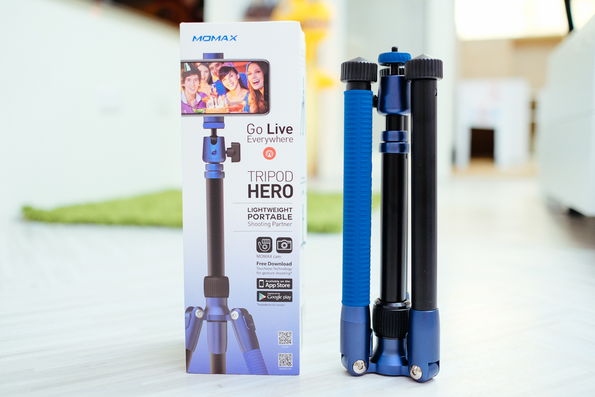 MOMAX TRIPOD HERO TRS7 三合一腳架開箱，最小收合僅 26.5cm，重量低於 1kg