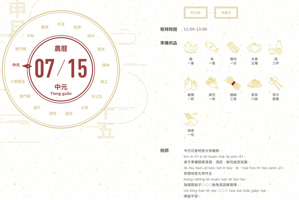 「拜拜基本款」手把手教你，祭拜時間/順序、供品準備什麼、該講的祝詞通通都準備好了！