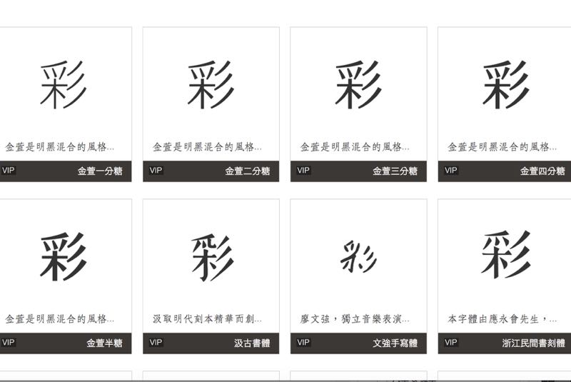 除了「標楷體」和「新細明體」，還有這麼多字體可以商業用