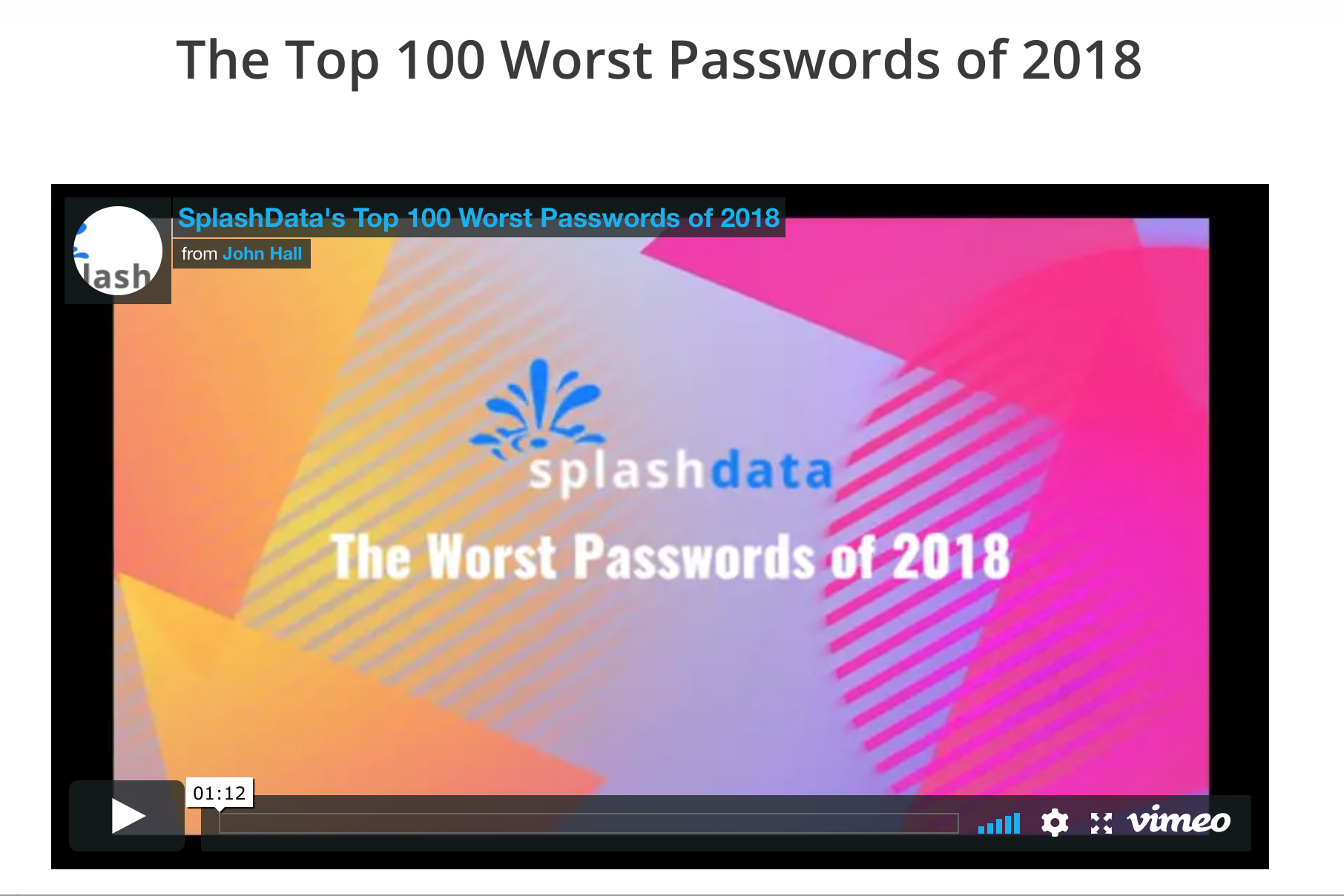 2018 年百大「最爛密碼」出爐，你也用了這些不安全的密碼嗎？