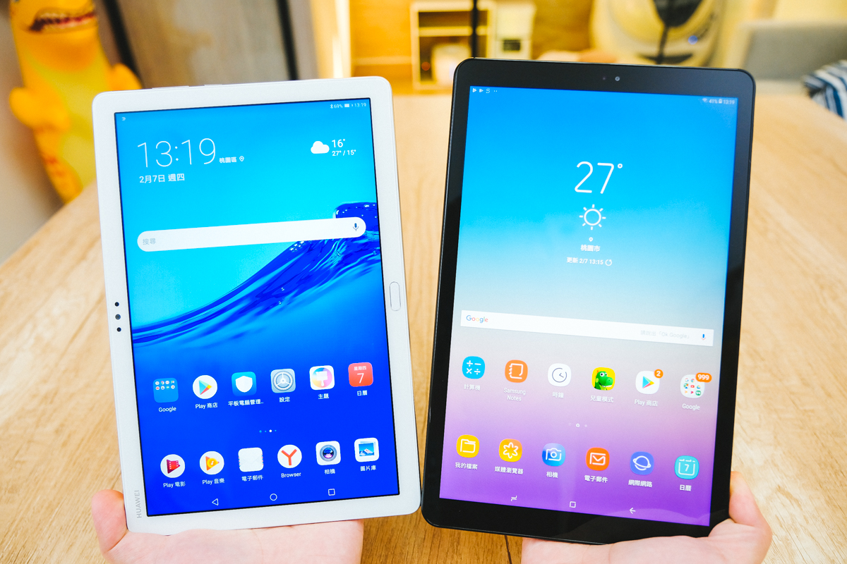二款中階 10 吋平板電腦 HUAWEI MediaPad M5 lite 與 Samsung Galaxy Tab A 10.5 你怎麼選？