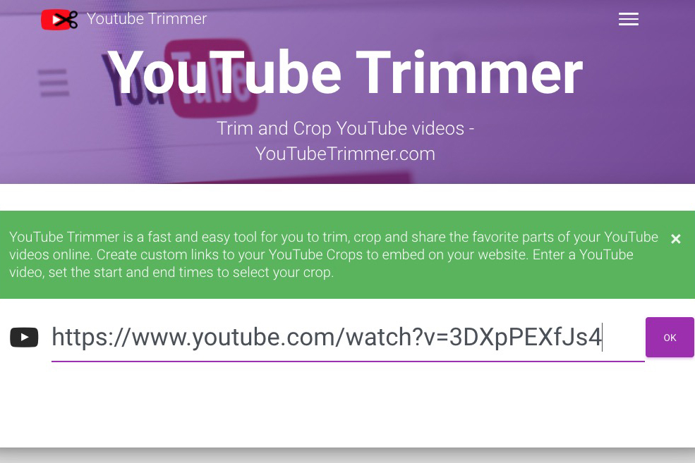 YouTube Timmer - 設定好播放的起始跟結束位置再分享給朋友