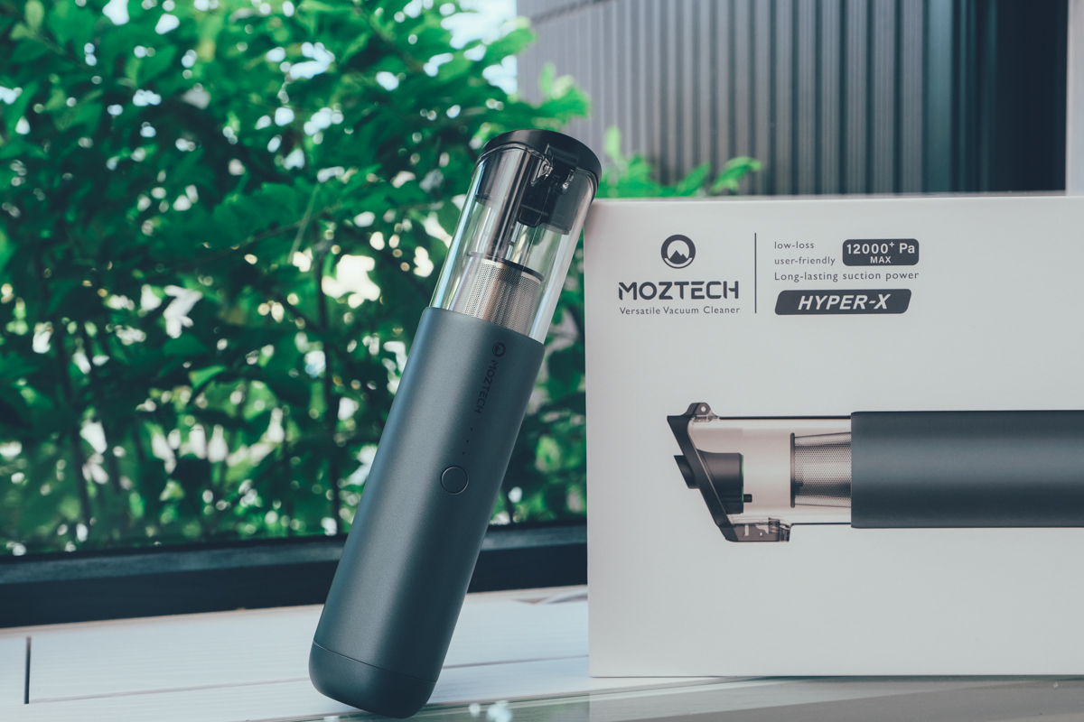 MOZTECH | HYPER-X 萬用吸塵器開箱，短小精幹、配件齊全