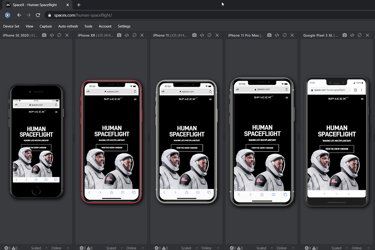開發人員專用瀏覽器「BLISK」，一次查看多種手機型號的網頁預覽畫面