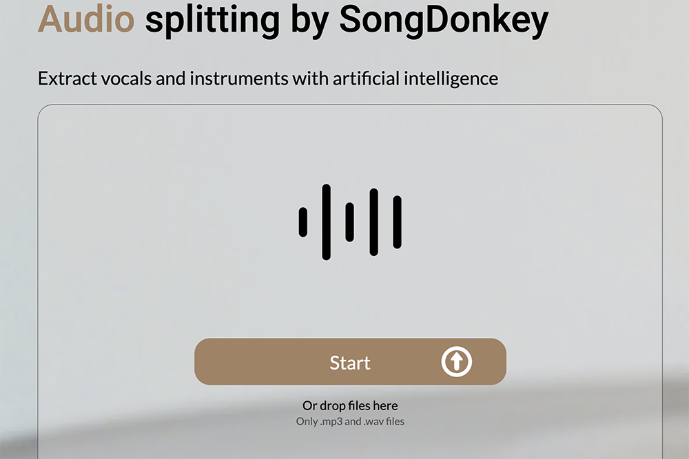 SongDonkey 線上去人聲工具，幫你分離出人聲、背景音樂