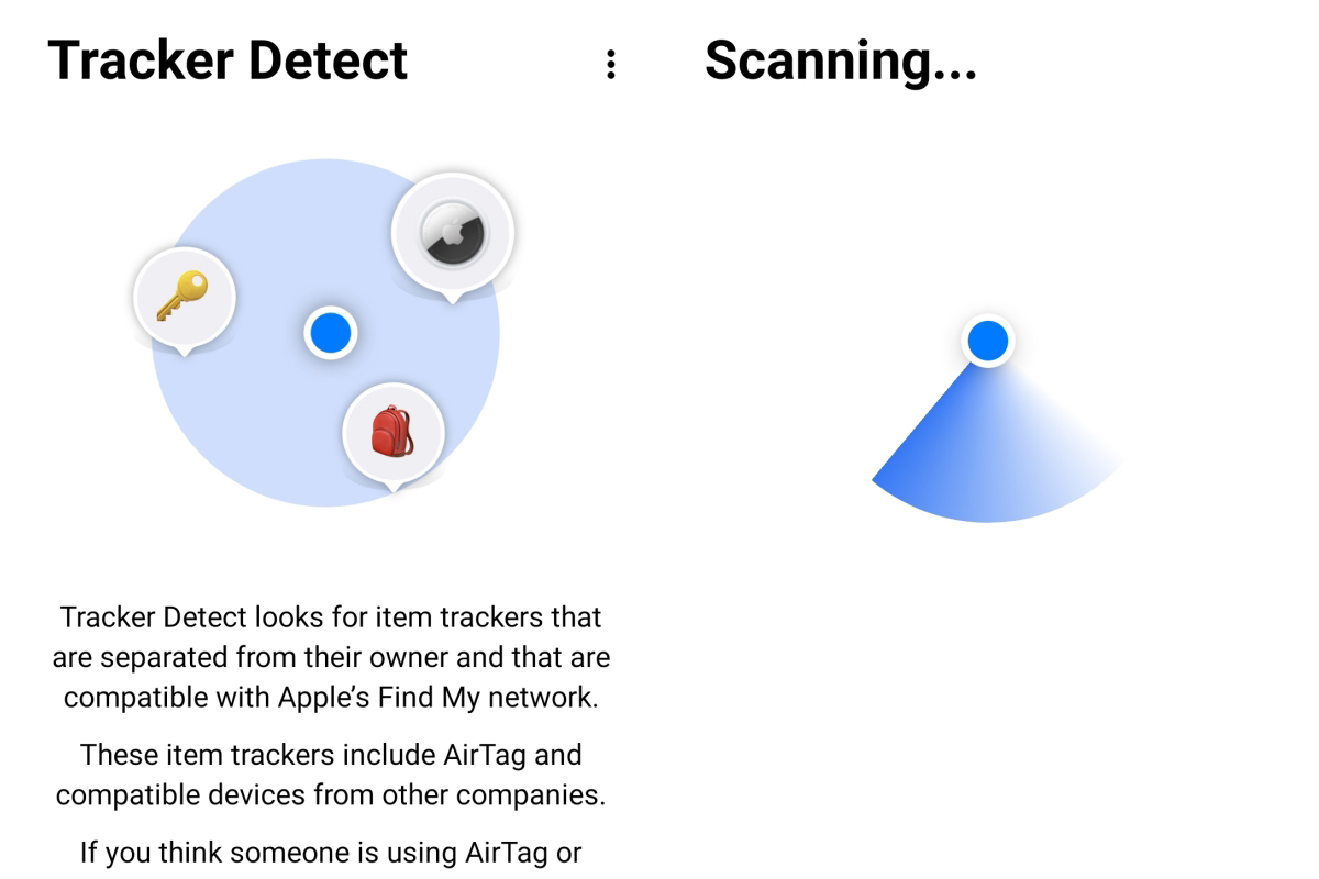 Apple 為 Android 用戶推出 Tracker Detect App，讓你查看身上是否被放置 AirTag 追蹤了