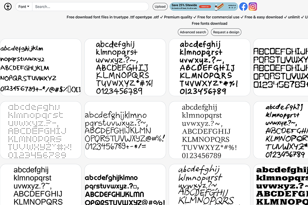 超過 2 萬 5 千個以上免費可商用英文字體下載，要什麼樣的風格通通有