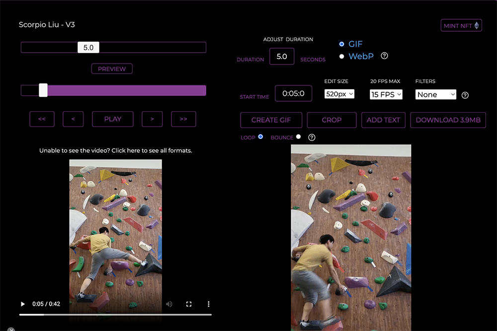 GifRun - 輸入影片網址快速轉為 GIF 動態影像檔