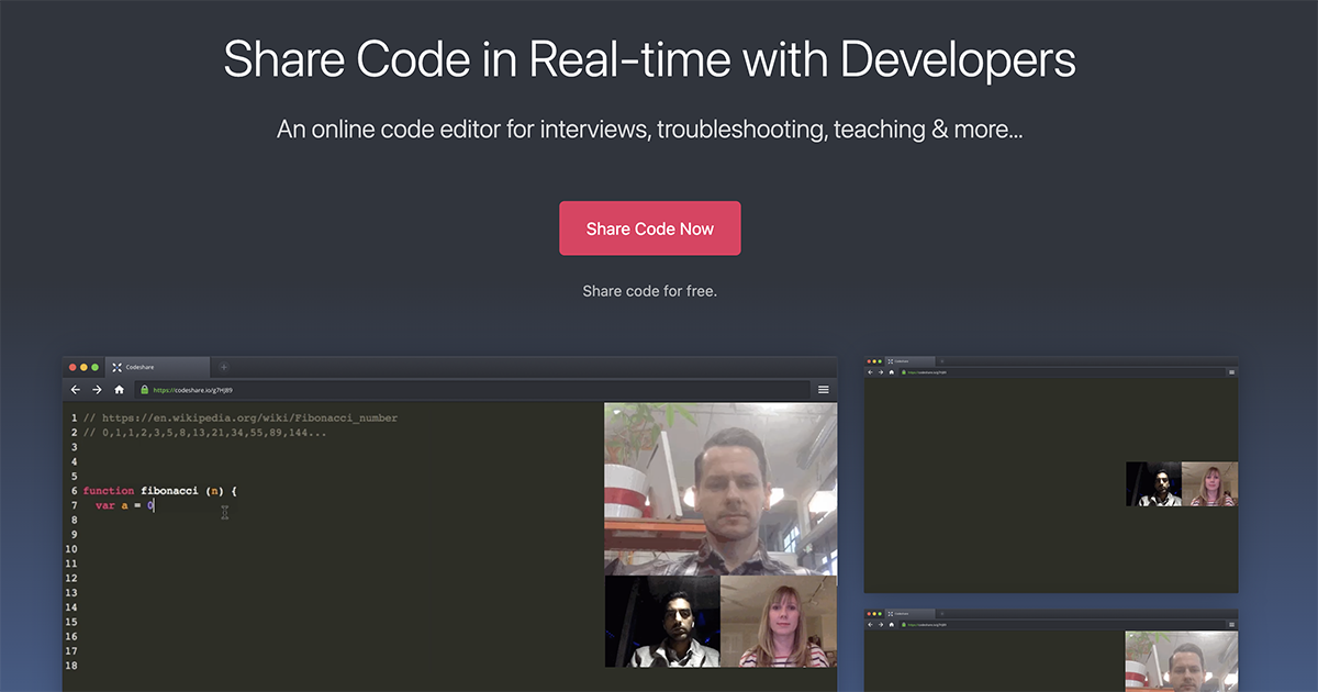 codeshare - 程式碼分享工具，分享代碼給朋友直接貼上就能產生連結