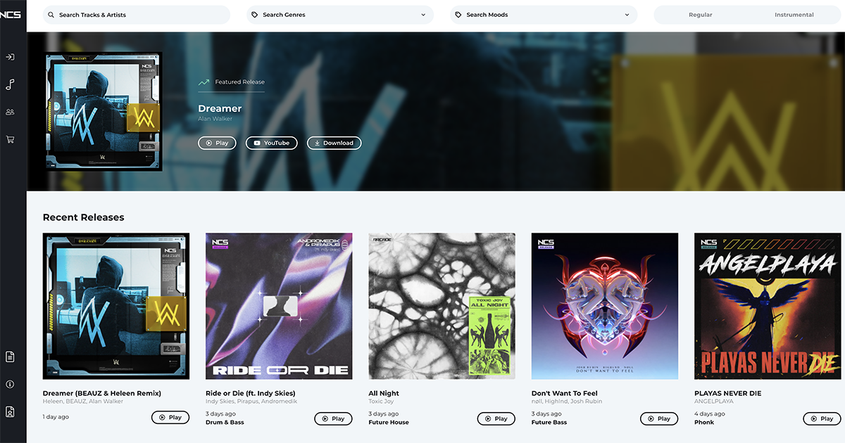 NCS - 上千首免費高品質音樂素材提供下載
