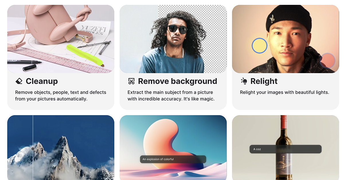 ClickDrop - 線上照片處理工具，去背、去除路人甲、替換背景等各種工具