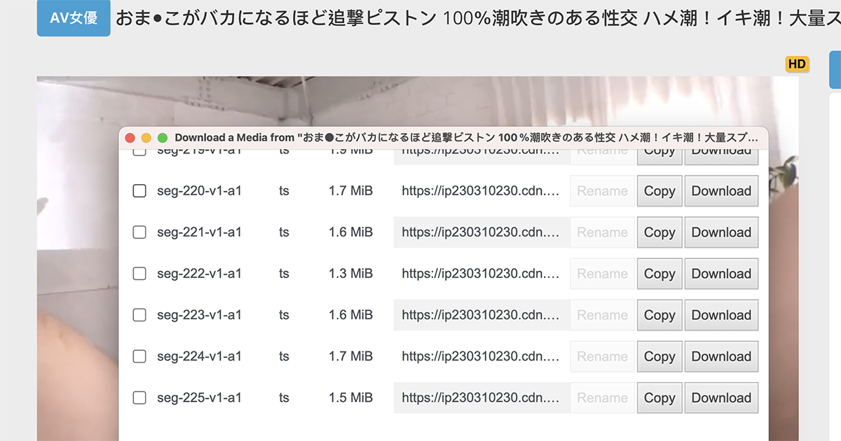 幾個謎片網站的影片下載方式，AV01、朱古力、Avgle
