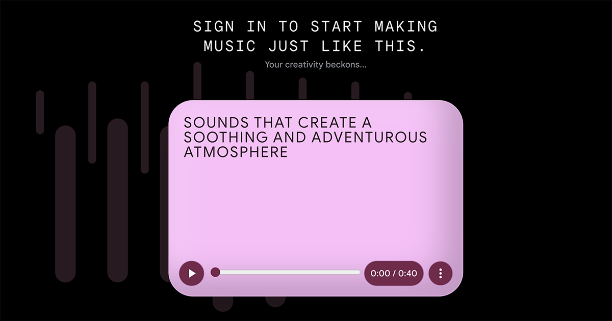 Google 推出 AI 音樂製作工具 MusicFX，下指令就能產出 30~70 秒的音樂