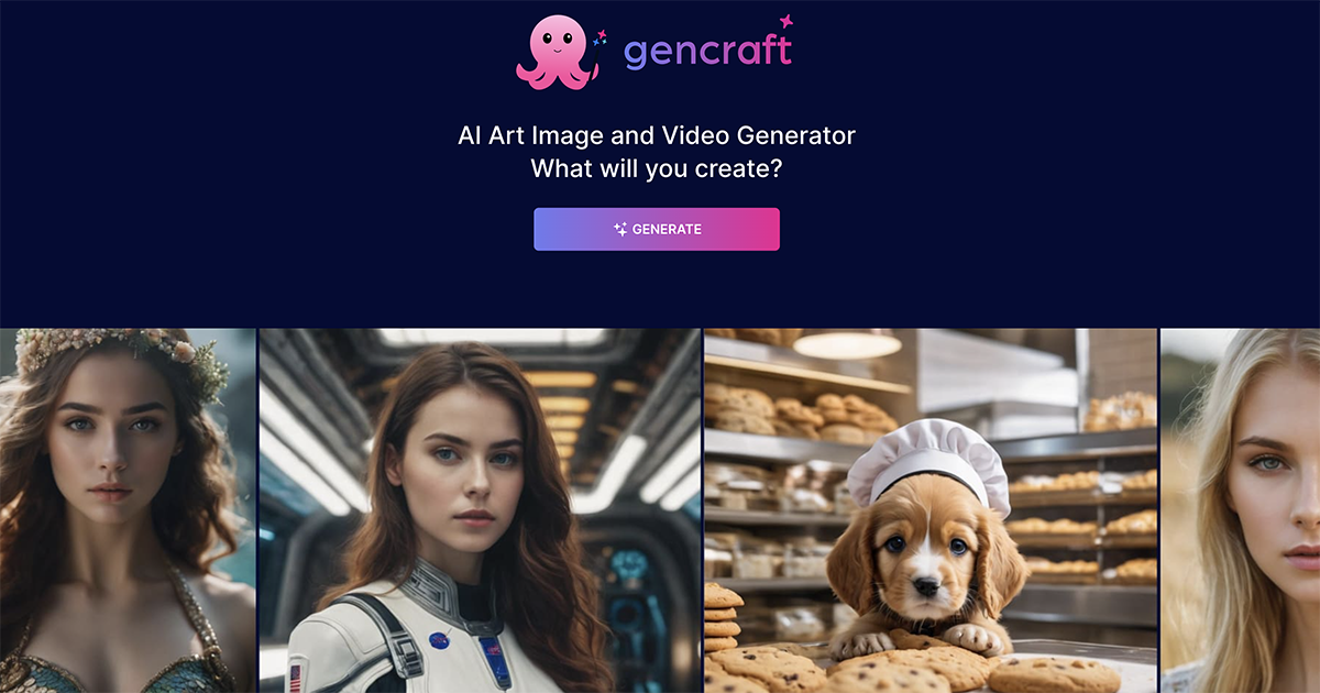 gencraft - AI 繪圖工具，輸入文字就幫你生成，每天有 5 張免費額度可使用