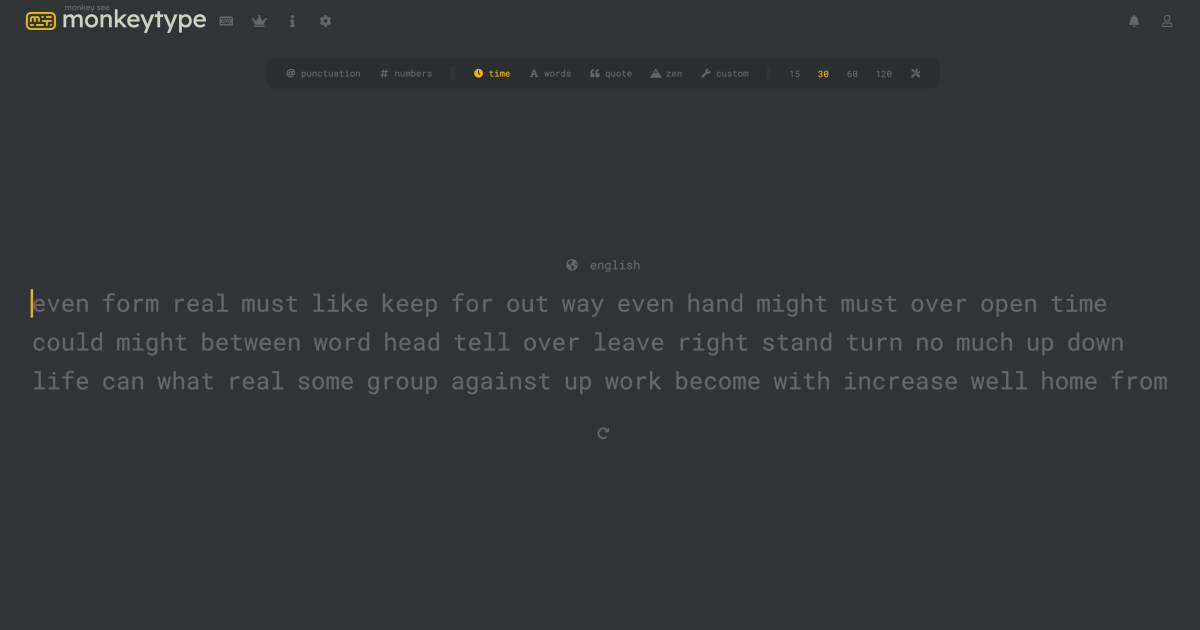 monkeytype - 多國語言打字練習網站，想練哪一國的文字有的打