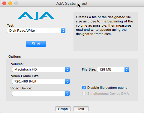 硬碟測速工具《AJA System Test》支援 Windows/Mac 雙系統，檢測速度一鍵搞定