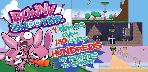 Android 遊戲《Bunny Shooter》射獵偷走紅蘿蔔的兔子小偷(類似憤怒鳥)