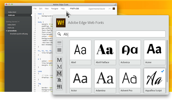 Adobe 免費網頁字型《Edge Web Fonts》讓你的網頁英文字型有更多變化