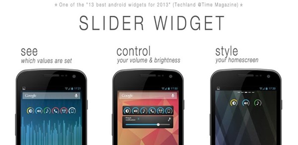 Android 軟體《Slider Widget》可直接在桌面控制手機各種音量大小共六種