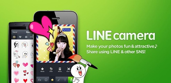 Android軟體《LINE camera》分享更生動有趣的照片給朋友，也能直接塗鴉畫給朋友看