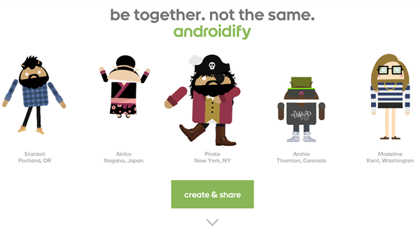 Androidify 大更新，打造屬於自己的趣味 Android 動態公仔