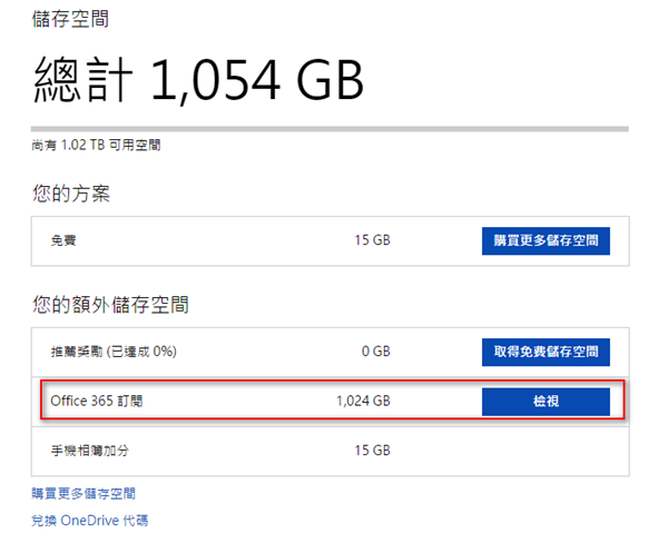 微軟提供 Office 365 訂閱者 OneDrive 無限空間，挺超值的