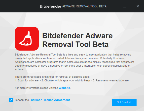 Bitdefender Adware Removal Tool 移除電腦中綁架瀏覽器的兇手及相關廣告軟體