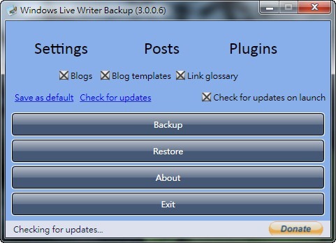 WLW備份工具《Windows Live Writer Backup》完整備份設定、草稿及外掛