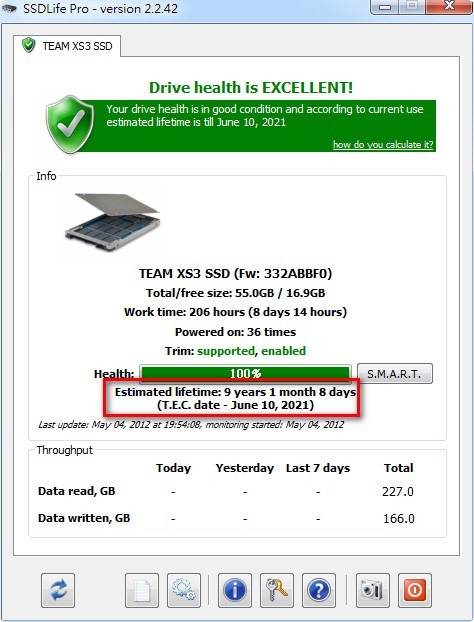 系統工具《SSDLife Pro》檢測你的SSD狀況並估算剩餘壽命