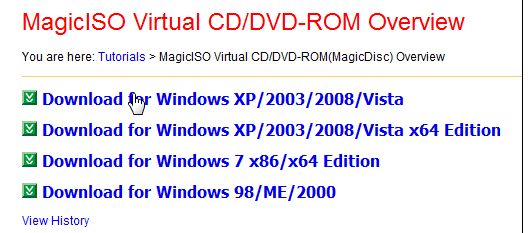 免費虛擬光碟《MagicDisk》支援掛載酒精MDF光碟映像檔及其它10種以上常用映像檔格式