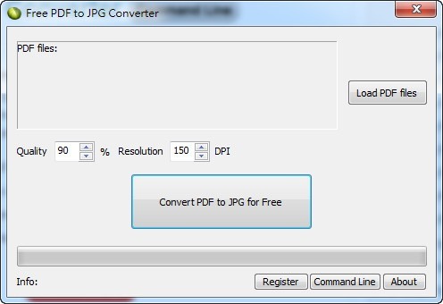 PDF 工具《Free PDF to JPG Convert》將 PDF 檔案轉存成一張張圖片