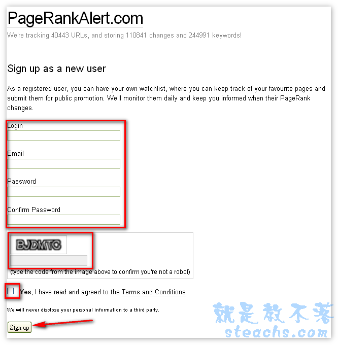 《PageRankAlert》追蹤網站PR值、飛〝Email〞傳書通知您～