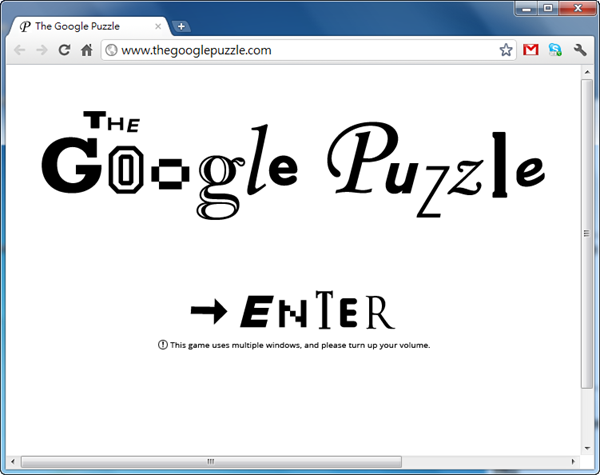Google解謎遊戲《The Google Puzzle》解救被綁架的「O」