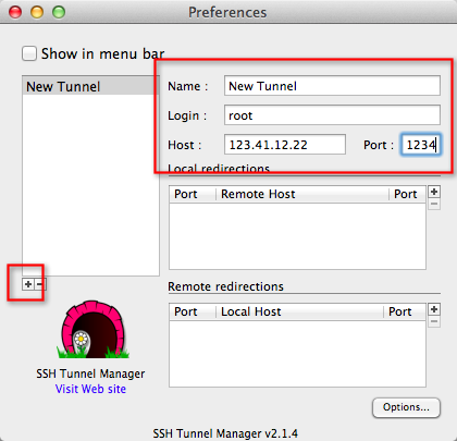 MAC軟體《SSH Tunnel Manager》SSH Tunnel輔助連線工具