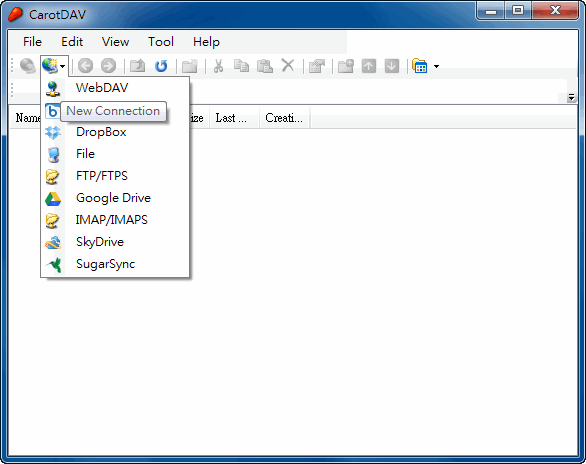 雲端服務管理工具《CarotDAV》支援 Dropbox、GDrive、SkyDrive 等常用空間