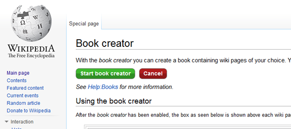 維基百科提供電子書導出功能，直接在線上就能將你所需的內容製作成冊