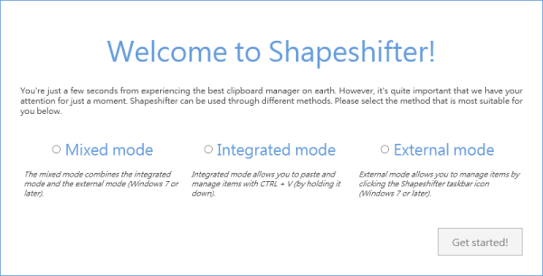 剪貼簿管理工具《Shapeshifter》可以連續複製內容，自行選擇貼上內容