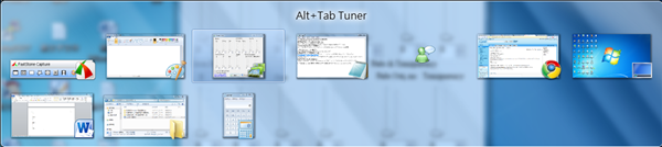 Windows Vista/7專用《Alt+tab Tuner》修改Atl+Tab呈現的畫面大小